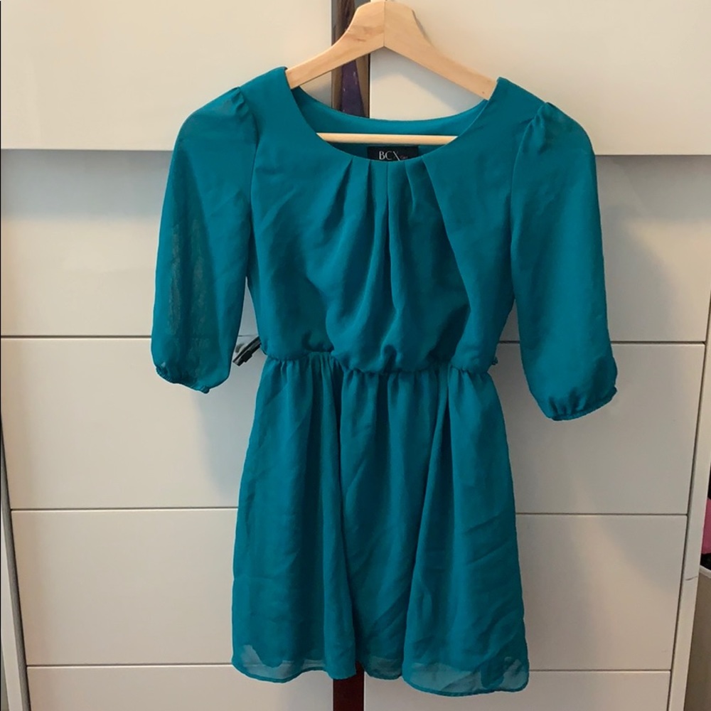 Teal Macy’s Dress